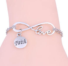 Vintage Silver Infinity Dog Palm Print Jesus Fish Mom Cross Anchor Hope  Fa
