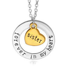 Family Gold Heart Dad Mom Grandma Aunt Sister Daughter Forever In My Heart