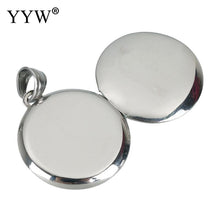 YYW 1 PC Lover Mom Gifts Stainless Steel Locket Photo Charm Pendants DIY fo