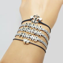 Silver Braid Proud Dyslexia MOM DAD AUNT FRIEND Sister Grandmother Awarenes