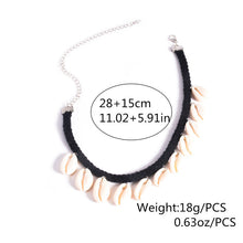Hot Shell Tassel Pendant choker Necklaces velvet jewlery necklace accessori