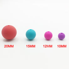 20mm silicone beads round Loose Teething Chew Jewelry colorful balls Sensor