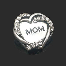 High quality w306 mom 18mm rhinestone metal snap button for Bracelet Neckla