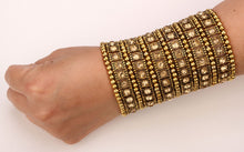 Multilayer stretch cuff bracelet women crystal wedding bridal fashion jewel