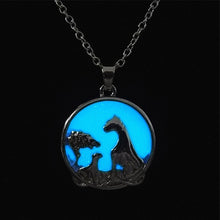 iMucci Luminous Mom Love Heart I love Mom Chic Punk Glow In Dark Pendant Ne