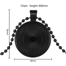 2017 Black Silver Color Chain Choker Necklace Mom Baby Girl Glass Pendant N