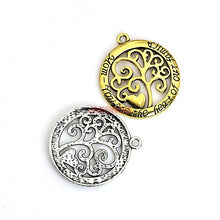10pcs Hot Sale Antique Silver Tree of Life Mom You are the Heart of Family