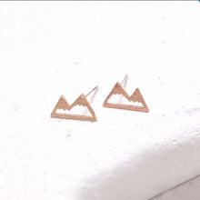 1Pair Cute Snow Mountain Earrings,Unique Ear Studs Nature Inspired Small Ea