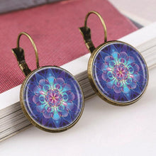 Bronze Classic Lotus Mandala Jewelry Earring Nail Henna Om Symbol Zen Buddh