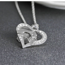 Best Gift For Mother's Day Big Hand Hold Little Hands Crystal Heart Pendant