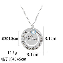 mom dad Necklaces Round i used to be his angle now he is mine Necklace Fath