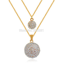 3pcs/Set Circular Crystal Rhinestone Bridal Wedding Jewelry Set For Women M