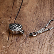 MiLaTu Can Open Dad And Mom Love Heart Cremation Pendant Necklace Vintage S