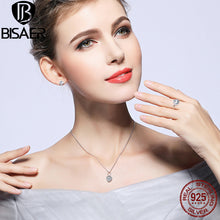 Authentic 925 Sterling Silver Jewelry Set Sparkling Love Heart Jewelry Sets