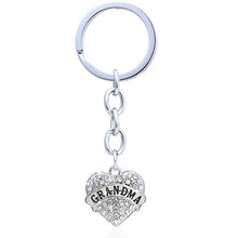 XIAOJINGLING Fashion Love Heart White Daughter Mom NaNa Charm Pendant Keyri