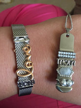 Vinnie Design Jewelry Mom Slide Charms fit on Keeper Bracelet Keys for Leat