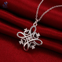 Latest design heart love pendant mom necklace for women 925 sterling silver