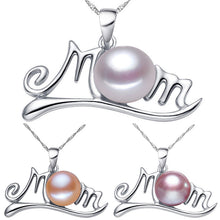 Silver Plated Long Chain Simulated Pearl Pendant Necklace For Women Mom Let