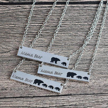 New Mom And Babys Mama Bear Pendant Necklaces Mothers Day Gift Necklace Dog
