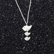 Mom Dad And Baby Bird Shaped Necklaces Pendants Happiness Animal Family Jew