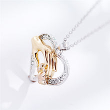 Fashion Baby Mother Hand Pendant Necklaces for Child Mom Daughter Rhineston