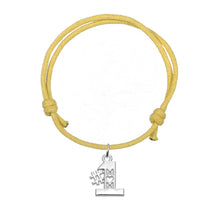 Minimal Korean Wax Cord Wrap Bracelet Adjustable Message Pendant Bracelets