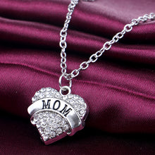 New Mothers Day Gift Children Necklace Mom Baby Child Family Love Rhineston