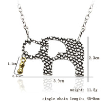 Elephant And Her Little Peanuts Necklace MOM Baby Love Fiercely Protective