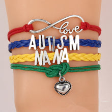 JINSE DF043 Infinity Love Autism Mom or Mum Grandma / Nana/ Aunt/Sister Awa