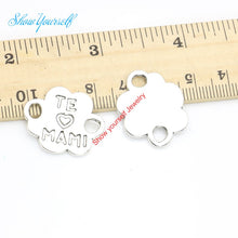 10pcs Antique Silver Plated Mama Mom Connectors Charm Pendant Jewelry Makin