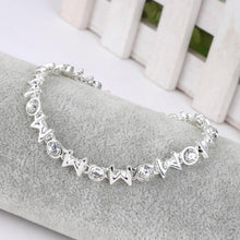 Mother's Day Gifts Luxury Exquisite Silver Charm Bracelet Women Austria Cry