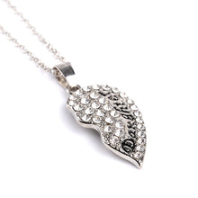 2pcs/set Heart Mother Daughter Cubic Zirconia Necklace Crystal Heart Shaped