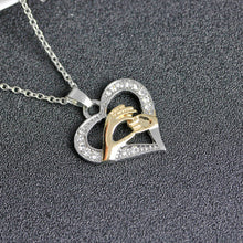 Mothers Day Gift Mother Baby Hand Holding Love Hollow Heart Pendant Necklac