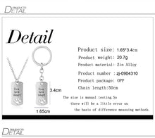 live love adopt Dog Tag keychains set Square keyring cat lover paw footprin