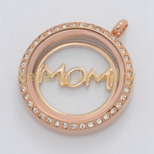 2016 New Cute 22mm Silver Mom Floating Window Plates 3 COLOR For 30mm Livin