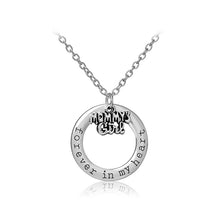 Wholesale 12pcs/lot  Forever In Heart Letter Pendant Necklace Mom Sister Ne