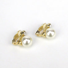 Hot Sale Earrings Style White Pearl Earring With Rhinestone No Piercing Pea