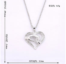 2017 New Mom Necklace Baby Heart Pendant Mother Daughter Son Child Family L