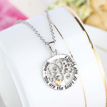 Round Hollow Tree Pendant Necklace The Gift to Mom 2017 new Hot sale letter