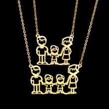 OBSEDE Fashion Stainless Steel Pendant Necklace Mama Daddy Family Necklace