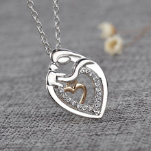 Mom And Baby Necklace Mother's Day Gift Mother Mum Son Daughter Child Cryst