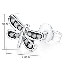GAGAFEEL Stud Earrings For Women 925 Sterling Silver Stud Pending Dragonfly