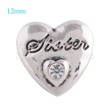 10pcs/lot Newest mini snap button snap jewelry 12mm mom sister small snap b