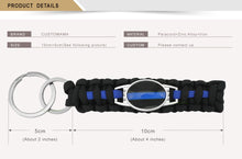 (10 PCS/lot)THIN BLUE LINE BACK THE BLUE Paracord Survival I Love Wife Mom