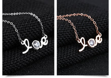 Romantic Crystal Heart Love Necklace Wife Gift Mom Best Friend Initial Chok