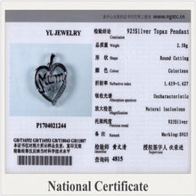 YL Heart Shaped 925 Sterling Silver Initial Necklaces Pendant Best Gift for