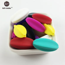 Let's Make new mom Silicone Teething Necklace 60pc Silicone Multi piece ova