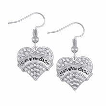 Lemegeton Crystal Heart Earrings  BRIDE and BRIDESMAID MAID OF HONOR MOTHER