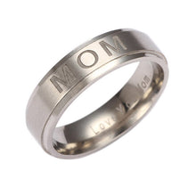 Ladies Elegant Delicate Finger Knuckle Rings MOM Carving Ring Women Titaniu