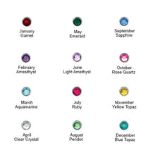Mom Jewelry   Mother's Disc and Birthstone Necklace Personalized Nameplate